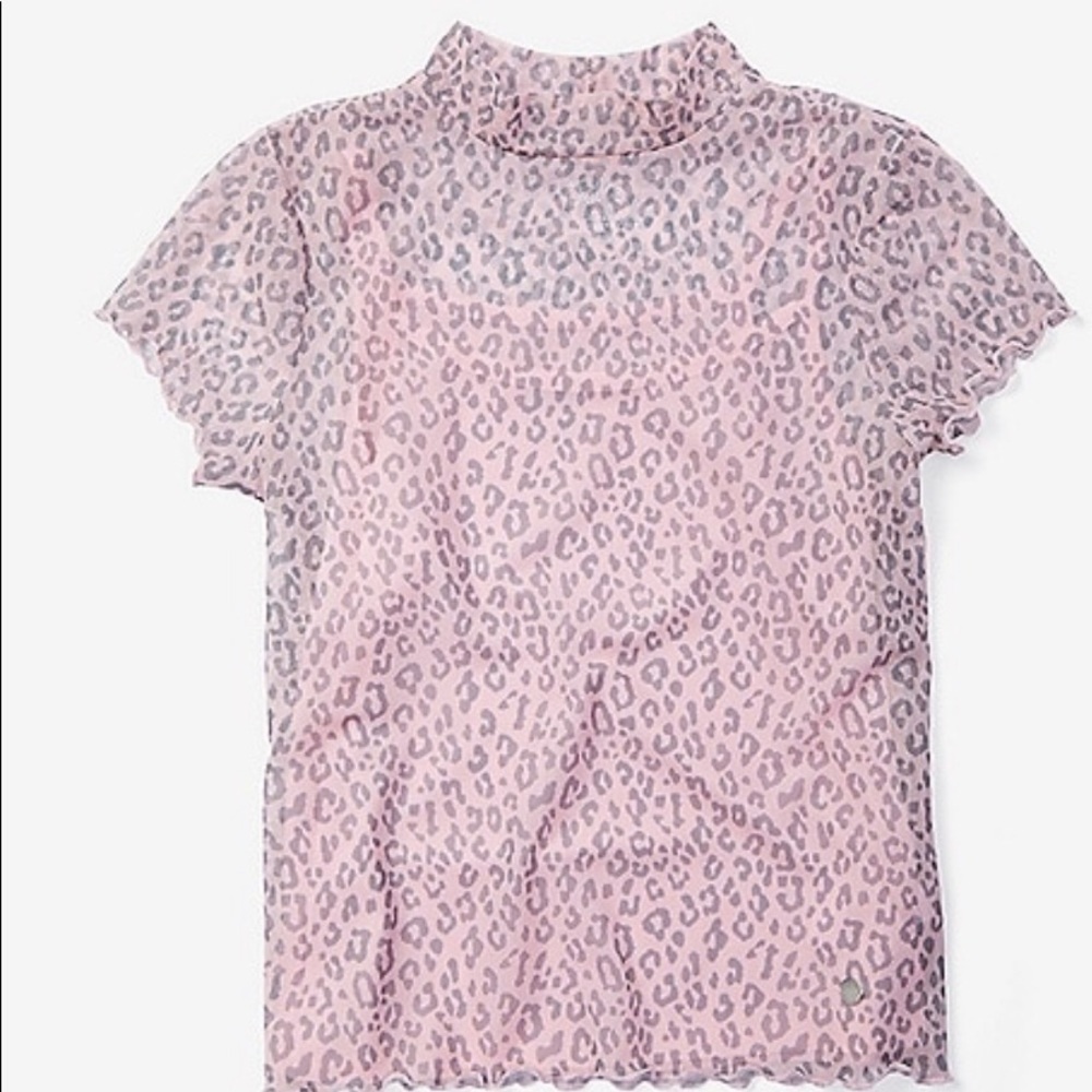 Justice Mock Neck Mesh Tee B6